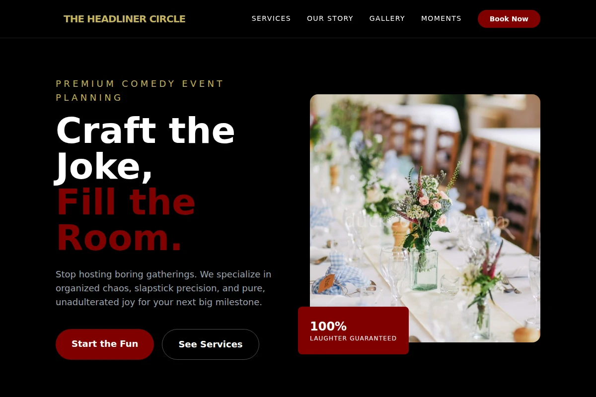 Slapstick Event Planning
