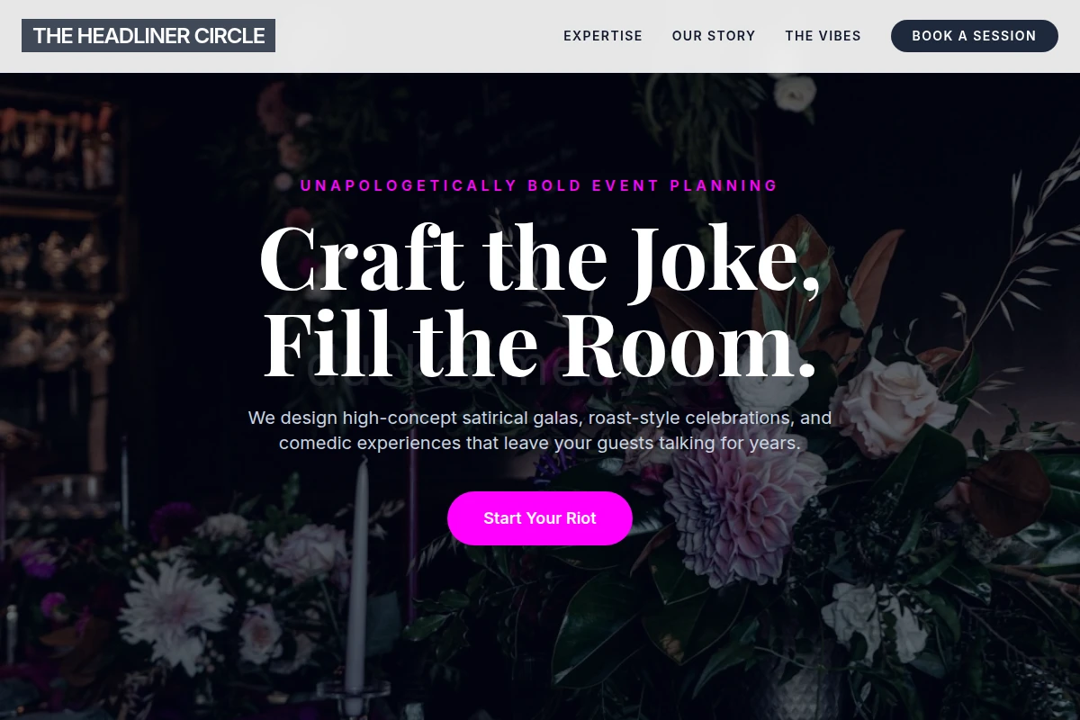 Satire Event Planning