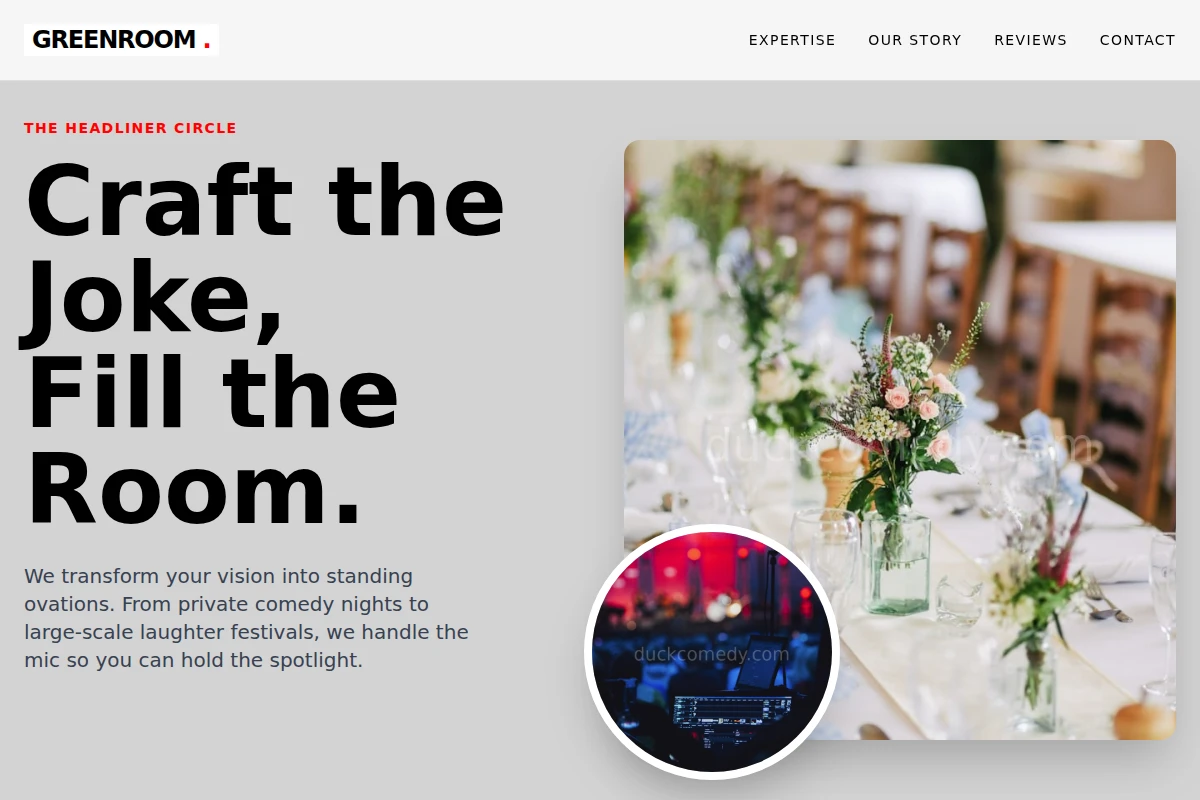 GreenRoom Event Planning
