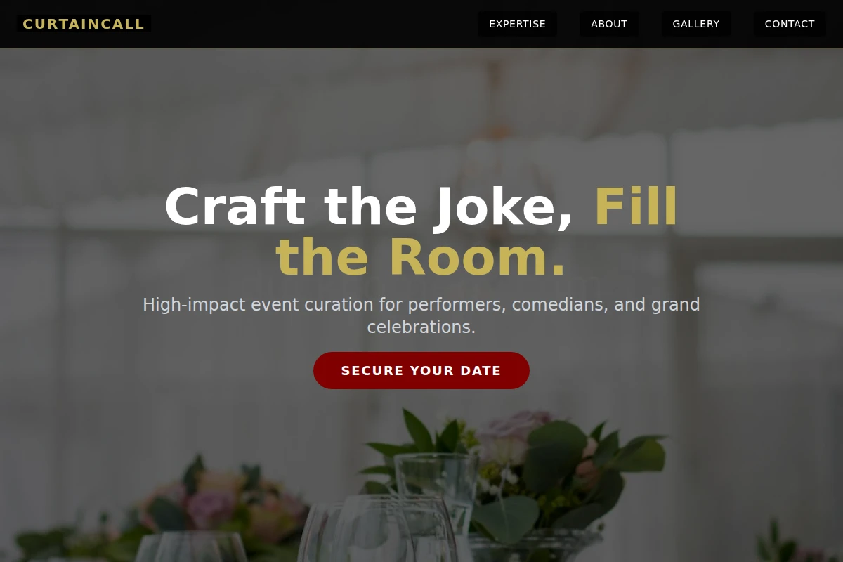 CurtainCall Event Planning