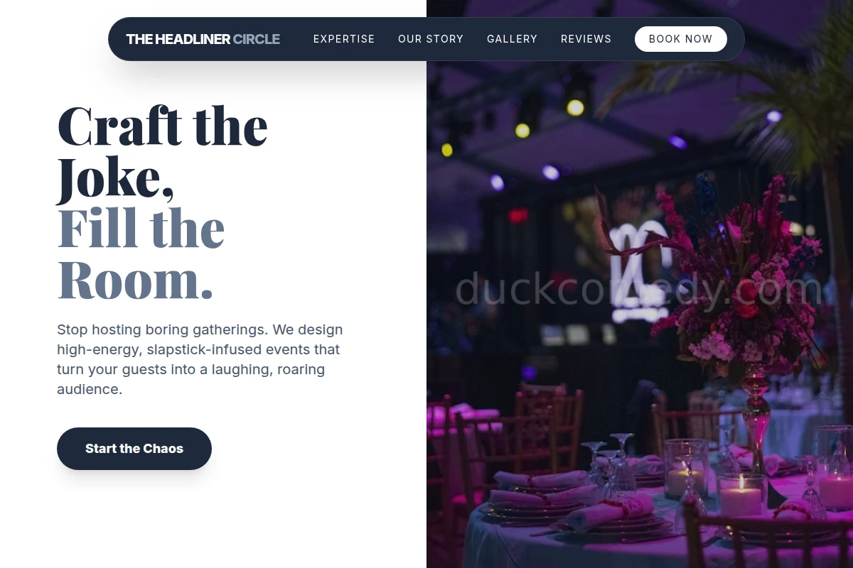 Slapstick Event Planning