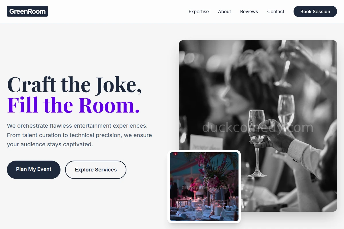 GreenRoom Event Planning