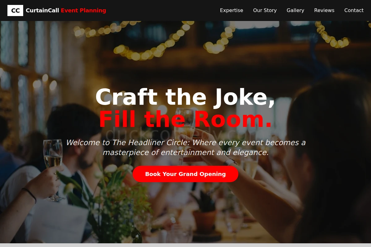 CurtainCall Event Planning